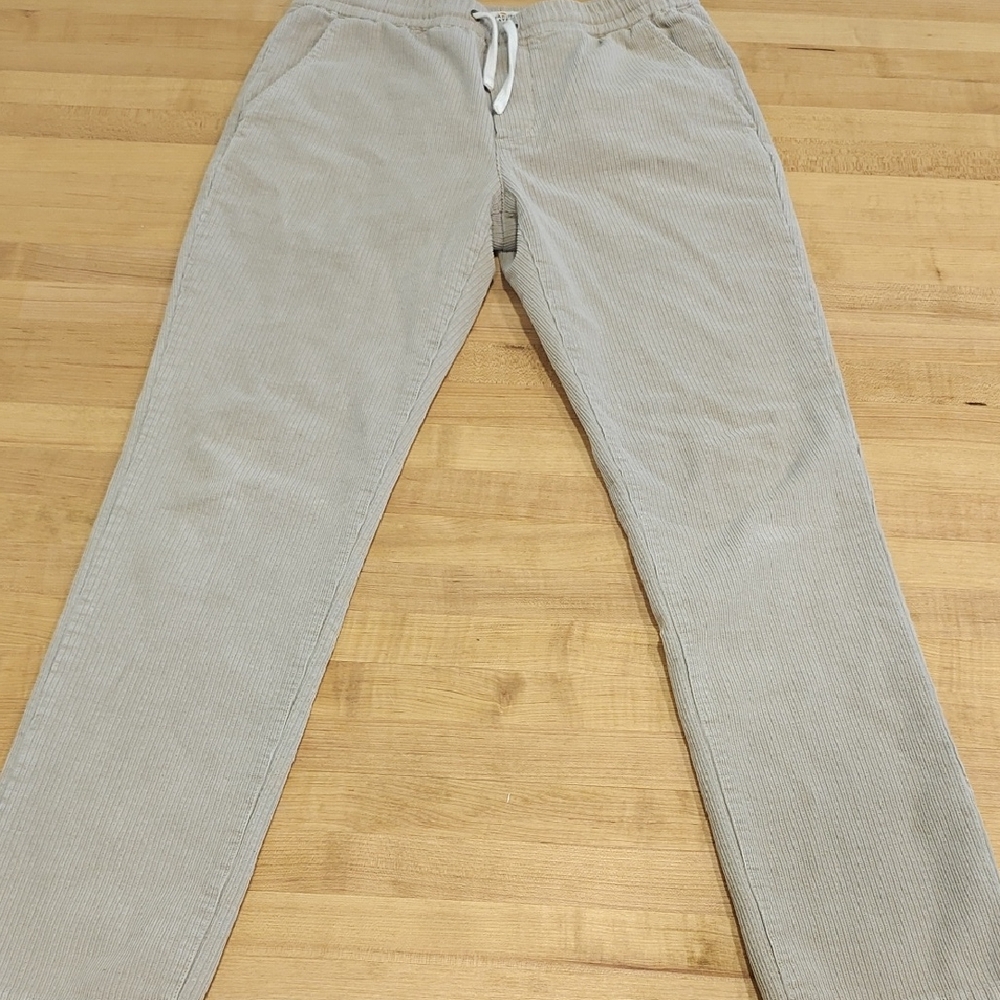 Marine Layer Light Gray Corduroy Pants